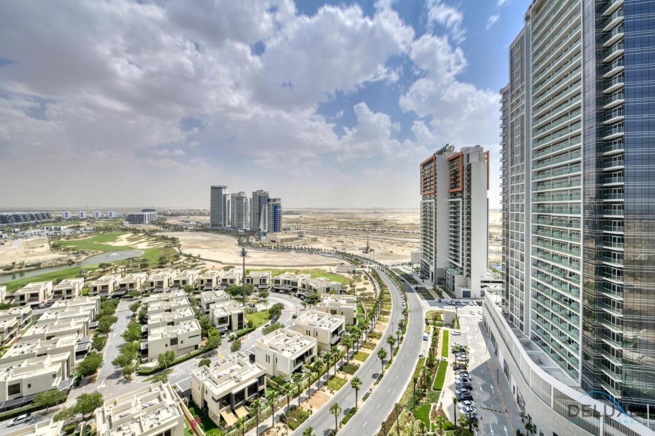 Prime 1Br At Carson B Damac Hills Dubailand By Deluxe Holiday Homes Eksteriør billede